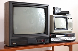 Two old televisions.