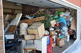 A garage full of junk.